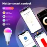 Ampoule intelligente MATTER WiFi RGB + CW 14W E27 – vue 2