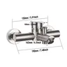Robinets de douche muraux en acier inoxydable 304 – vue 5