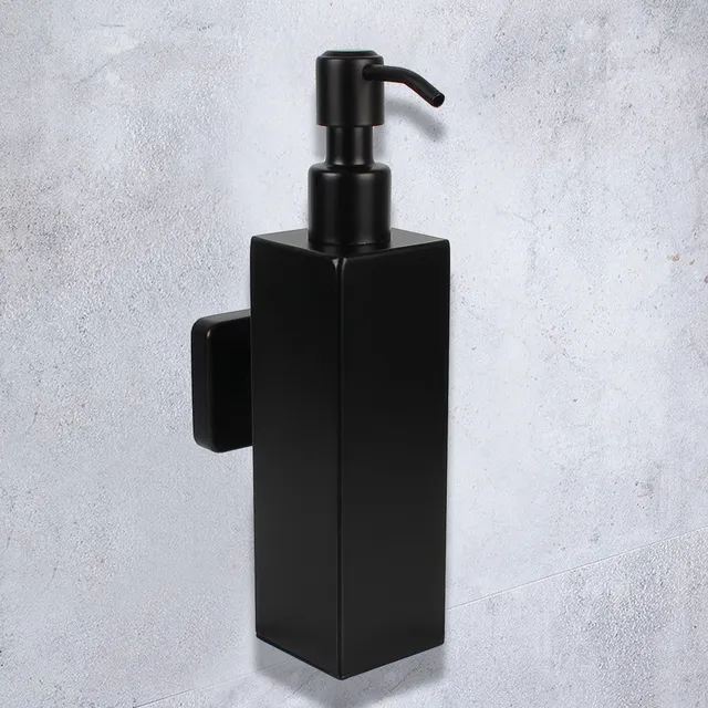 Distributeur savon mural noir mat acier inoxydable 304… – vue 5