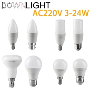 Ampoule LED à économie d’énergie AC220V E14 E27 B22 3w-24w 3000K 4000K 6000K, lampe avec Ce Rohs pour la décoration intérieure du bureau et de la maison Ampoule LED à économie d’énergie AC220V E14 E27 B22 3w-24w 3000K 4000K 6000K, lampe avec Ce Rohs pour la décoration intérieure du bureau et de la maison