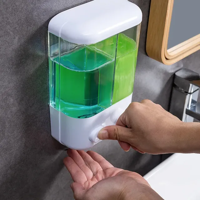 Distributeur de savon manuel mural sans perceuse – vue 2