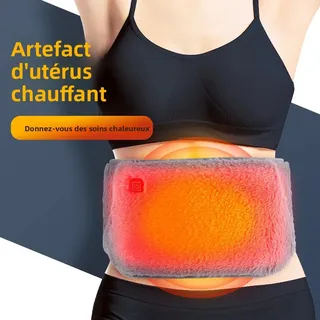 Ceinture chauffante abdominale peluche velours cristal graphène…