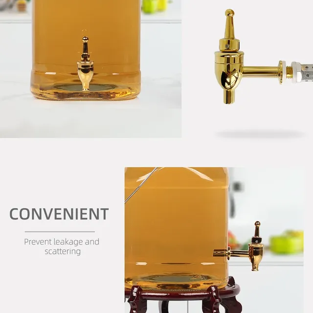 Robinet distributeur bar fût vin bière laiton plaqué or… – vue 5