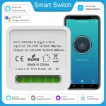 Commutateur Wifi intelligent, Module de commutateurs d&rsquo;éclairage pour maison intelligente, disjoncteur de contrôle à distance bidirectionnel, fonctionne avec Alexa Google Alice Smartthings