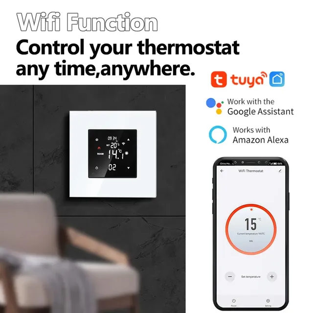 Écran tactile LCD intelligent WiFi avec interrupteur – vue 2