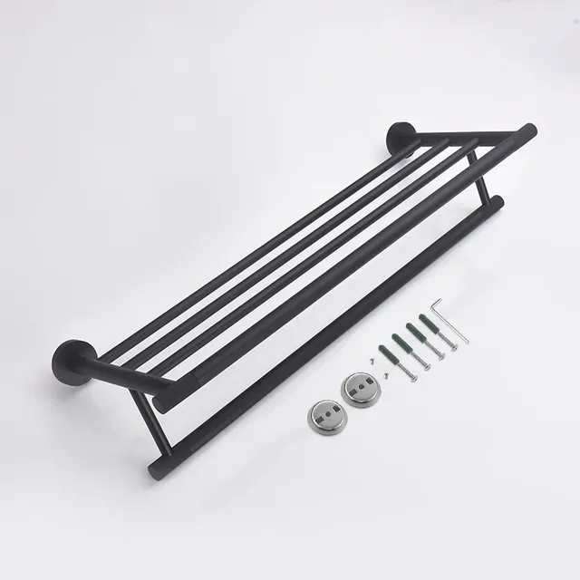 Accessoires de salle de bains brossés noirs – vue 5