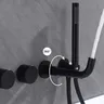 Robinet de salle de bains luxueux en laiton noir avec… – vue 3
