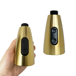 Buse de pulvérisation de robinet de cuisine en or brossé G1/2