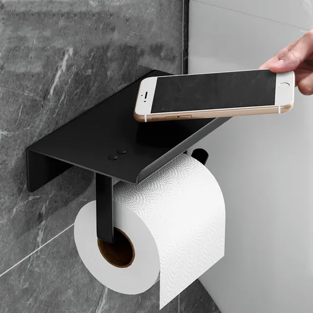 Porte-papier hygiénique avec téléphone portable – vue 4
