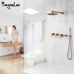 Ensemble de robinets de douche, système de douche, ensemble de robinets de baignoire, mitigeur de bain, salle de bains, pomme de douche à pluie, Kit chaud et froid en 3 voies