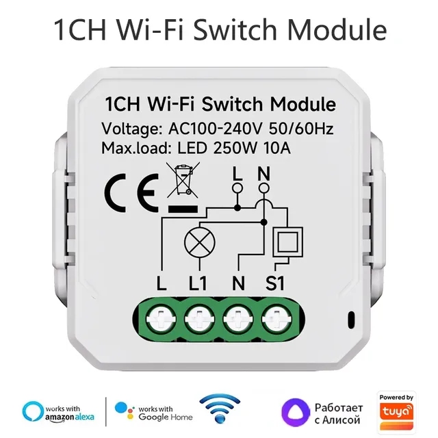 Le module de commutation intelligent Tuya Wifi prend en… – vue 2