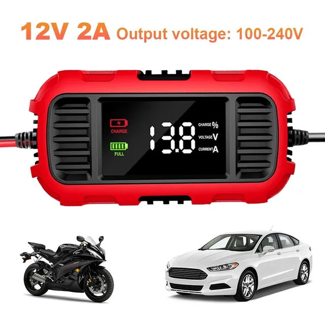12V 2A chargeur de batterie de voiture chargeur de…