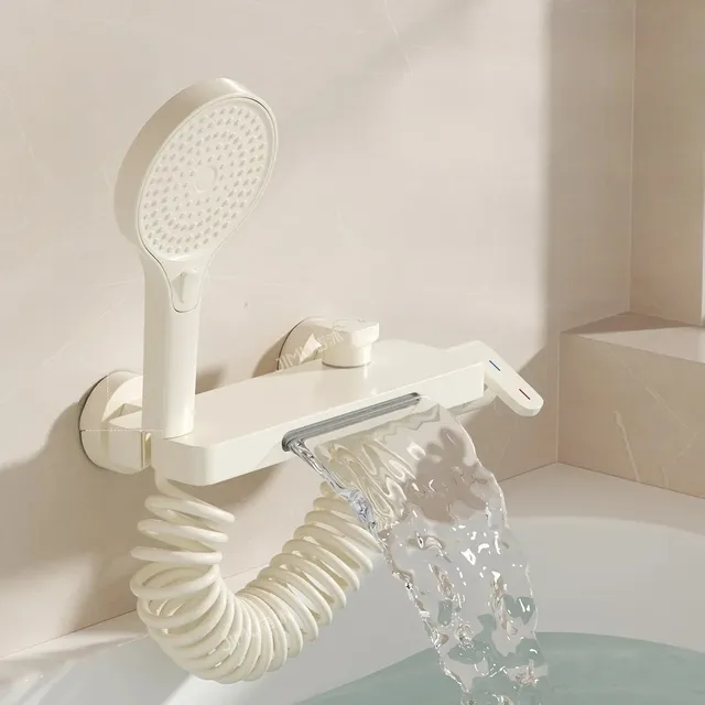 Robinet de baignoire mural en laiton massif de Style… – vue 2