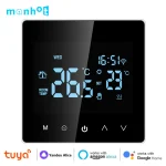 Tuya-Thermostat Wifi Intelligent, Chauffage au Sol Électrique, Microphone Eau/Gaz, Contrôle de la Température Tactile LCD, Google Home, Alexa