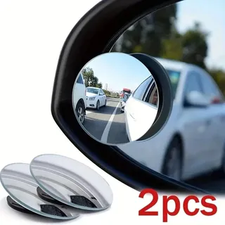 Petit rétroviseur convexe auxiliaire de recul rond réglable pour voiture