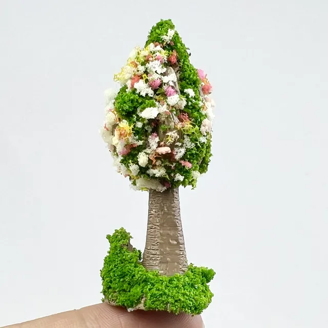 Simulation d'arbre en résine – vue 3