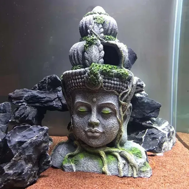 Statue poisson Guanyin Bodhisattva résine ornement…