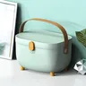 Boîte de rangement de médicaments ovale en plastique – vue 3