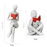Figurines abstraites en résine pour décoration de maison – vue 6
