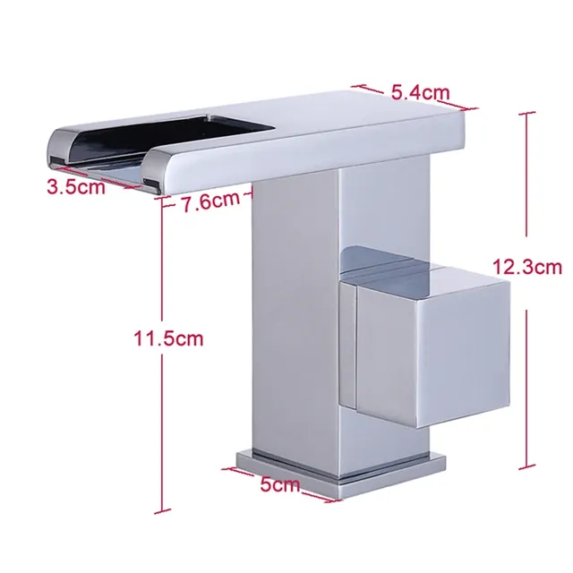 Robinet de lavabo noir LED de luxe – vue 6