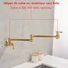 Sfacettes d'évier de cuisine en cuivre massif de luxe – vue 4