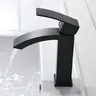 Robinet lavabo mitigeur monocommande cascade bec plat… – vue 3