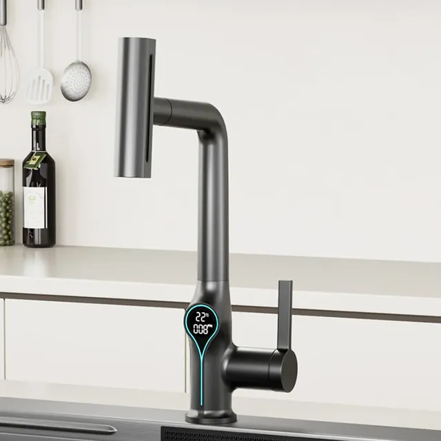 Robinet de cuisine gris – vue 2