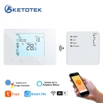 Tuya – contrôleur de température intelligent sans fil, Thermostat numérique RF, télécommande programmable pour chaudière à gaz, chauffage de l&rsquo;eau