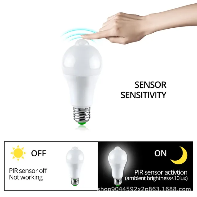 Inda-Ampoule LED avec détecteur de mouvement PIR – vue 4
