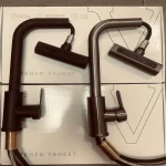 Robinet de cuisine en laiton, bec extractible à trou unique, mitigeur d&rsquo;évier de cuisine, Mode de sortie d&rsquo;eau à quatre barres, robinet mitigeur froid et chaud