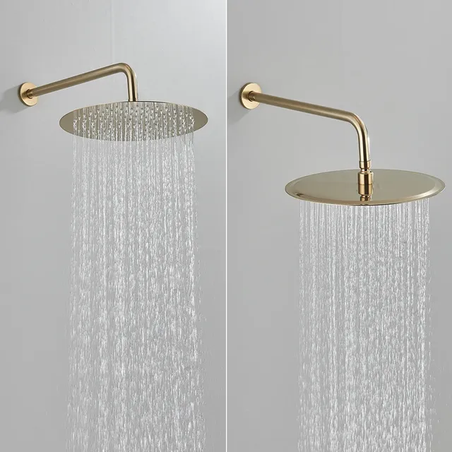 Robinet de douche en or brossé intégré en 2 voies… – vue 2