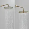 Robinet de douche en or brossé intégré en 2 voies… – vue 2