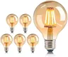 Ampoule LED à Filament Edison rétro marron doré G80 G95… – vue 2