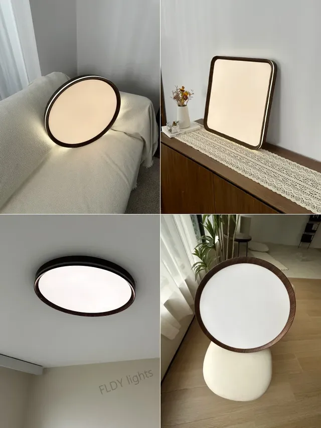 Plafonnier LED intelligent avec télécommande vocale – vue 3