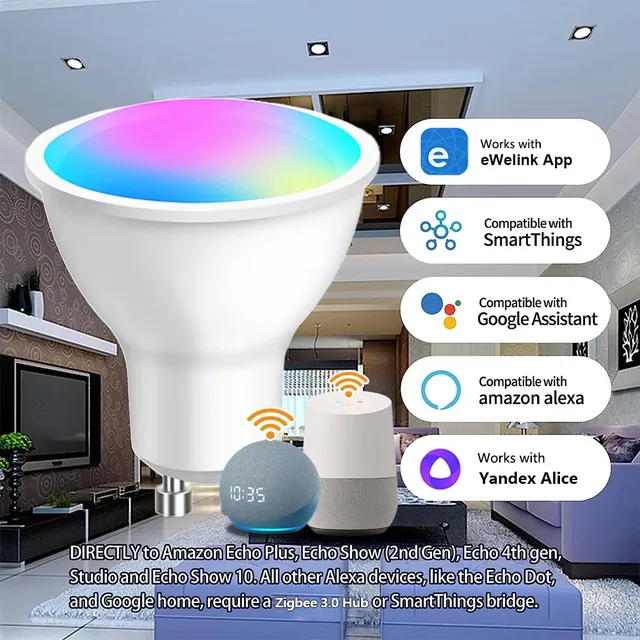 Ampoule Led GU10 Zigbee/Wifi RGB CW WW – vue 3
