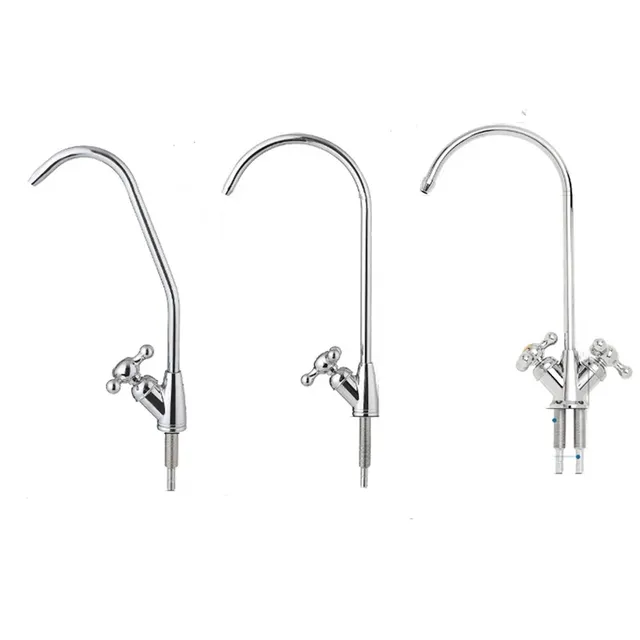 Robinet d'eau de cuisine chromé 1/4 "