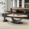 Table basse ovale blanche Design Simple luxe Premium… – vue 3