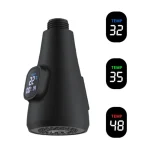 Tête de remplacement de robinet extractible de cuisine, affichage numérique, buse de capteur de température, lavabo d&rsquo;évier, buse de pulvérisation extractible de cuisine