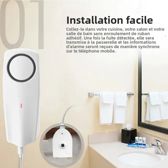 Détecteur de fuite d'eau WiFI – vue 3