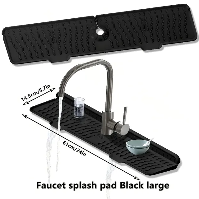 Tapis de vidange d'évier en Silicone pour robinet de… – vue 2
