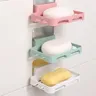 Porte savon adhésif mural trois étages plastique ventilé… – vue 3