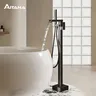 AITANA-Salle de bain sur pied en laiton noir