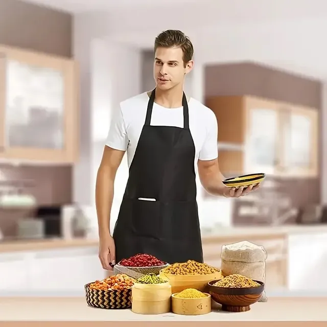 Tablier de cuisine tablier de Chef à col licou avec… – vue 4