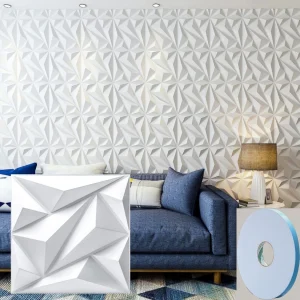 Panneaux muraux 3D en pvc pour décoration murale intérieure, pour salon, hall, chambre à coucher, hôtel, bureau, ruban adhésif, 12/20/30 pièces