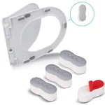 Coussinets de protection universels pour siège de toilette, 4 pièces, adhésif fort antidérapant, rembourré pour Bidet, personnes âgées et grossesse, sécurité de salle de bain Ac