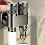 1 ensemble de buse d&rsquo;eau à boucle spéciale, tambour de Joint automatique à 4 Points, robinet de Machine à laver tout en cuivre, Valve d&rsquo;arrêt d&rsquo;eau automatique