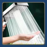 Pommeau de douche réglable, 3 modes, douche à pluie, grand débit, haute pression, économie d&rsquo;eau, mélangeur de douche, accessoires de salle de bains