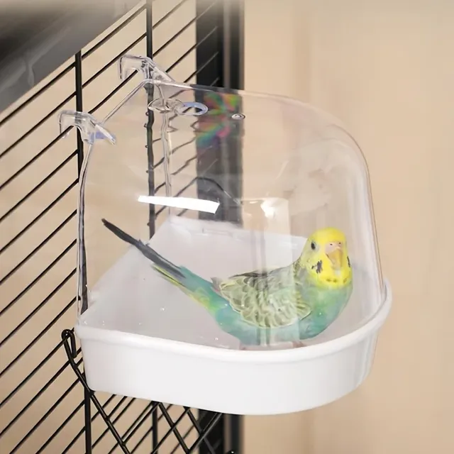 1 baignoire pour oiseaux en acrylique transparent – vue 3