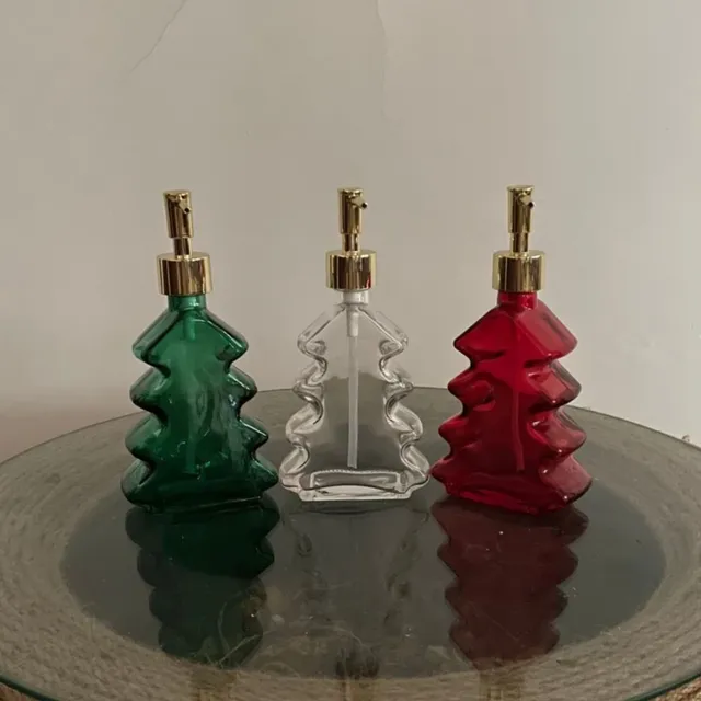 Distributeur savon liquide décoratif sapin stylisé vert… – vue 4