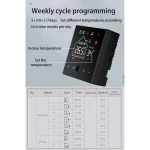 Thermostat de four mural à gaz sans fil, télécommande de température Wifi pour maison intelligente A36T-Tuya, chauffage par le sol Programmable